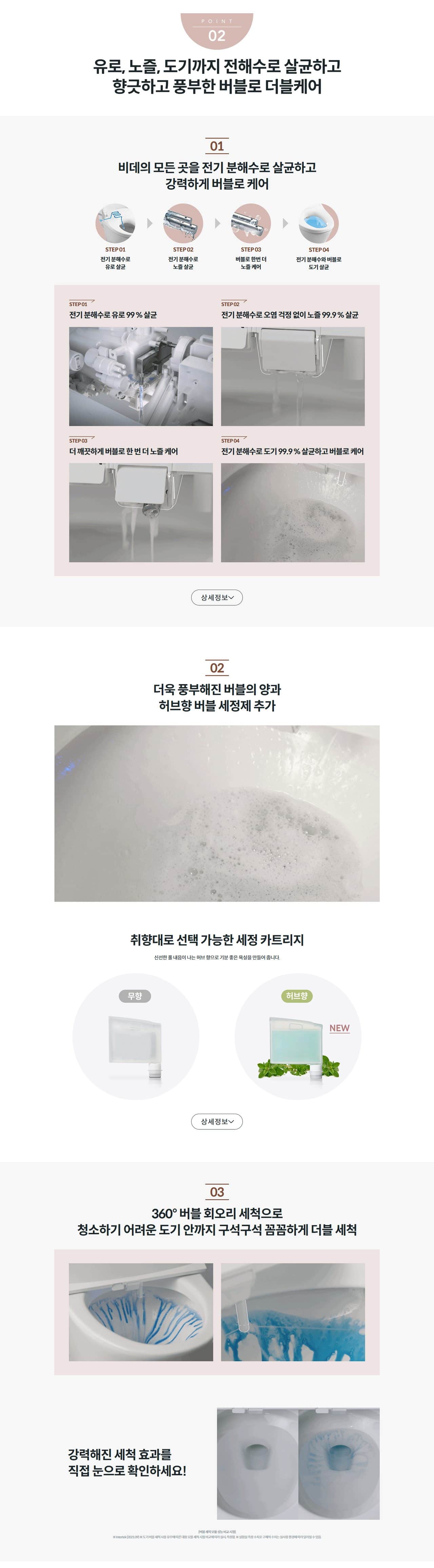 코웨이 더블케어 플러스 비데 2 BAS38-C 상세