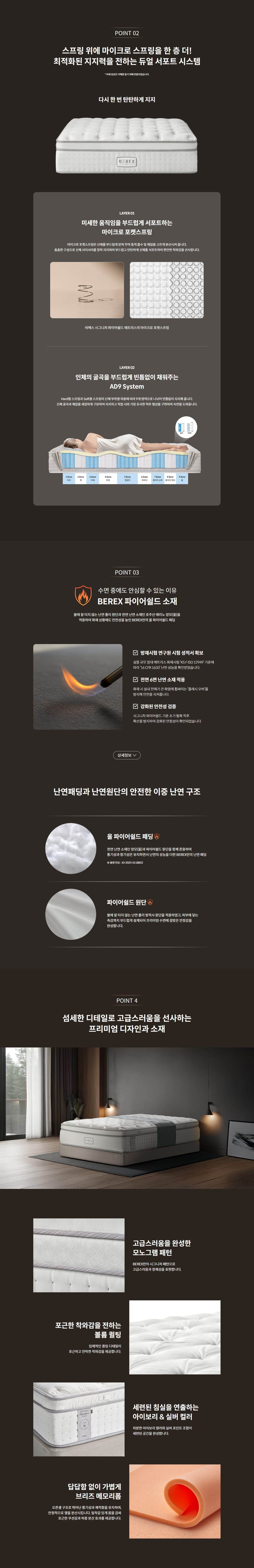 코웨이 BEREX 시그니처 파이어쉴드 매트리스(퀸) CMQ-SP02S 상세