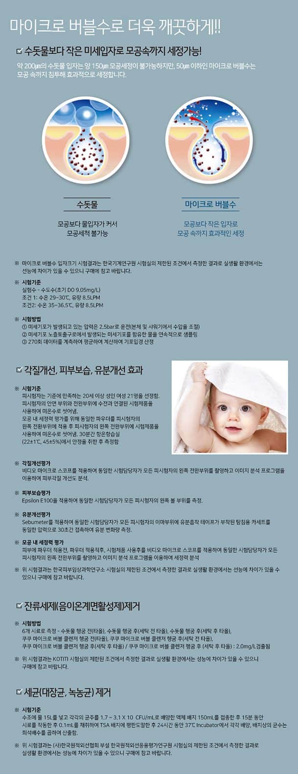 쿠쿠 마이크로 버블 클렌저 CWS-AO201W 상세