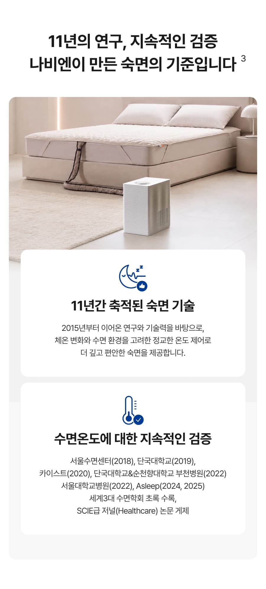 나비엔 숙면매트 사계절 Pro (싱글) EMF520_SS 상세