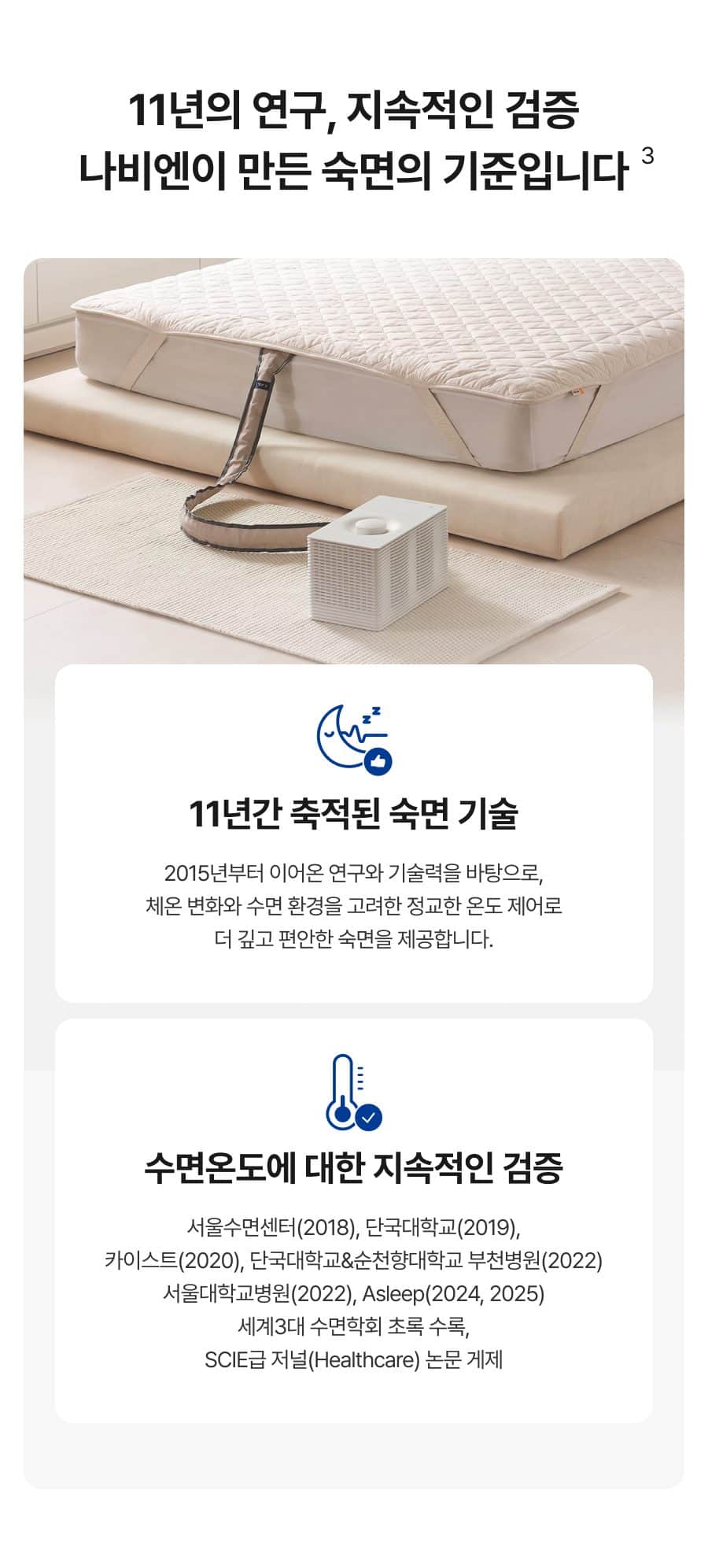 나비엔 숙면매트 사계절 AIR (퀸) EMW753-QS 상세