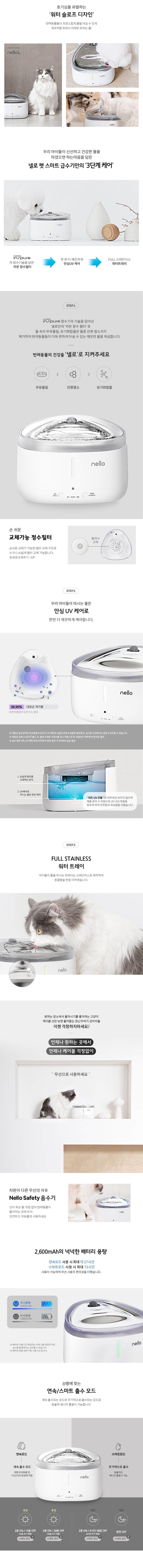 쿠쿠 넬로 스마트 펫 급수기 NW-BS150UW 상세
