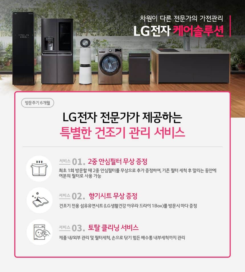 LG 트롬 오브제컬렉션 건조기 19kg RG19KN 상세