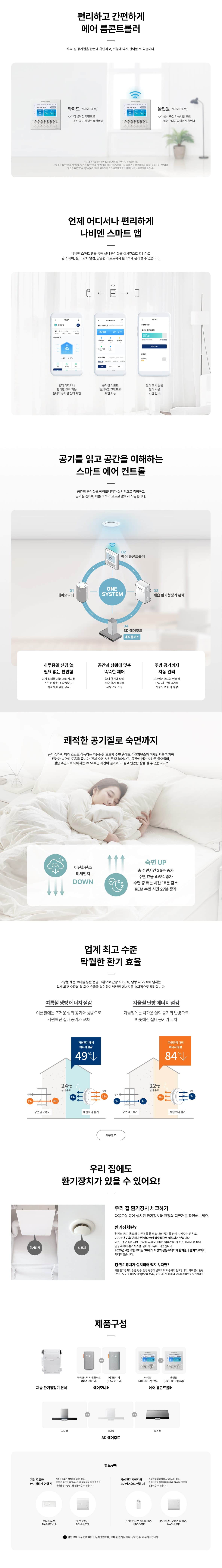 나비엔 제습 환기청정기 158㎡(48평)형 THE650-20 상세