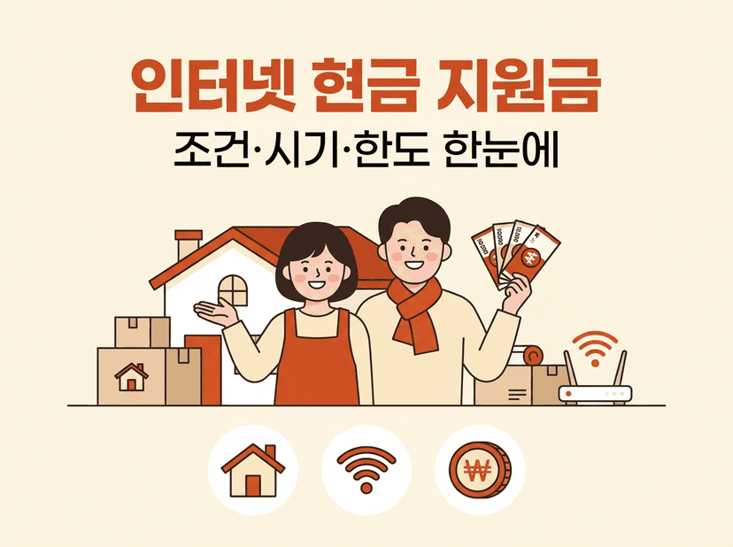 인터넷 현금 지원금 받을 수 있는 조건