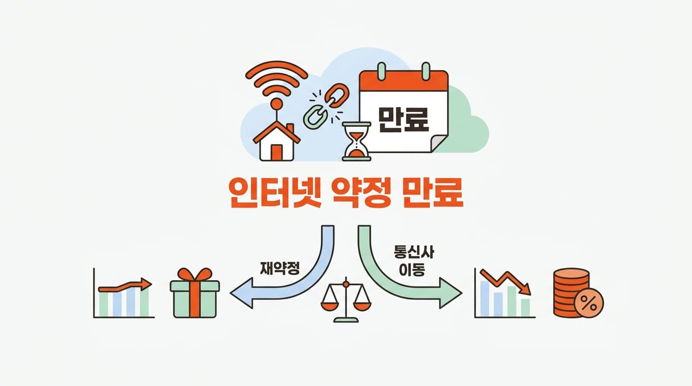 인터넷 약정 만료, 재약정과 통신사 이동 중 가장 유리한 선택은?