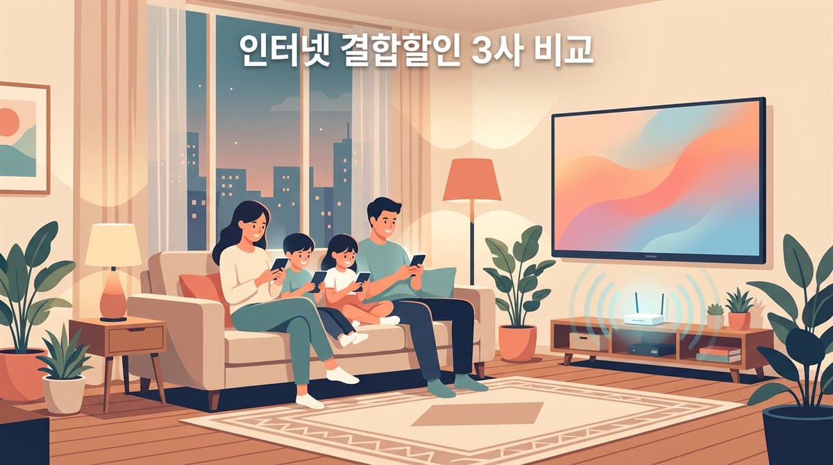 인터넷 결합할인 3사 완전 비교 | 우리 집은 월 얼마나 줄어들까