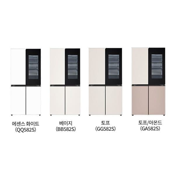 LG 디오스 AI 오브제컬렉션 STEM 베이직 냉장고 (노크온 더블매직스페이스) 854L M876G