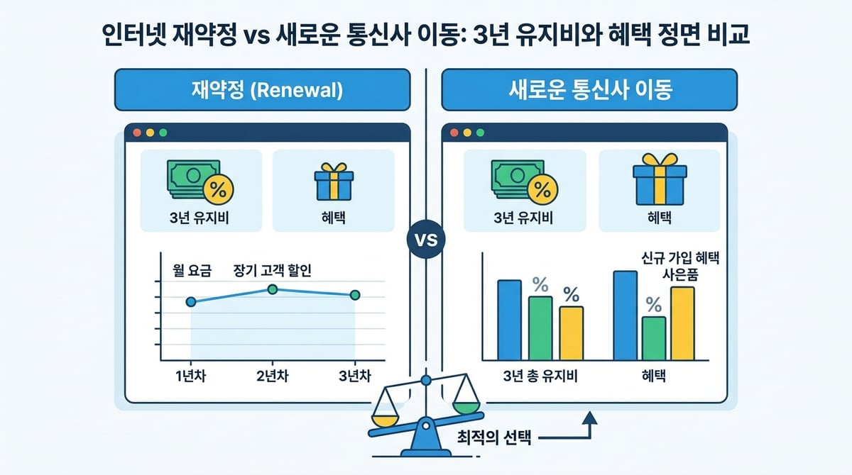 통신비 혜택 비교표와 대시보드 그래픽