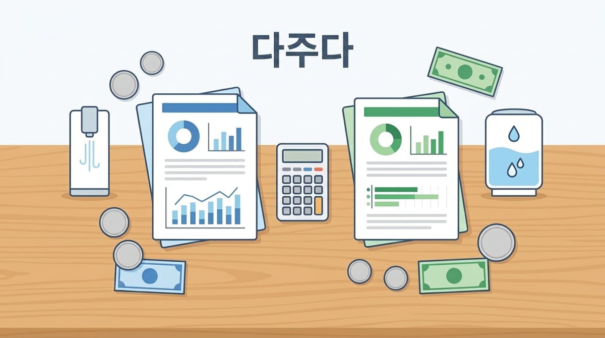 정수기 렌탈 비용과 혜택 계산 시뮬레이션