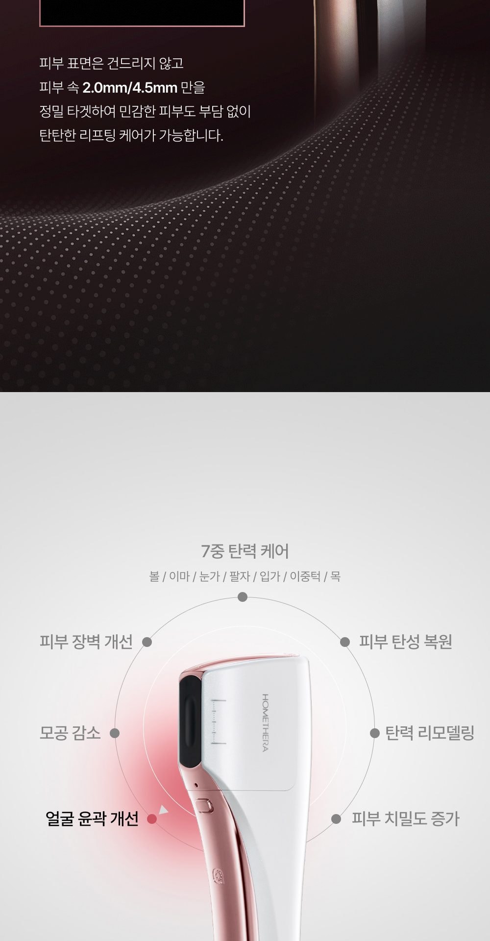 홈쎄라 야노시호 뷰티디바이스 10만샷 HIFU 하이푸 집중초음파 리프팅 디바이스 상세
