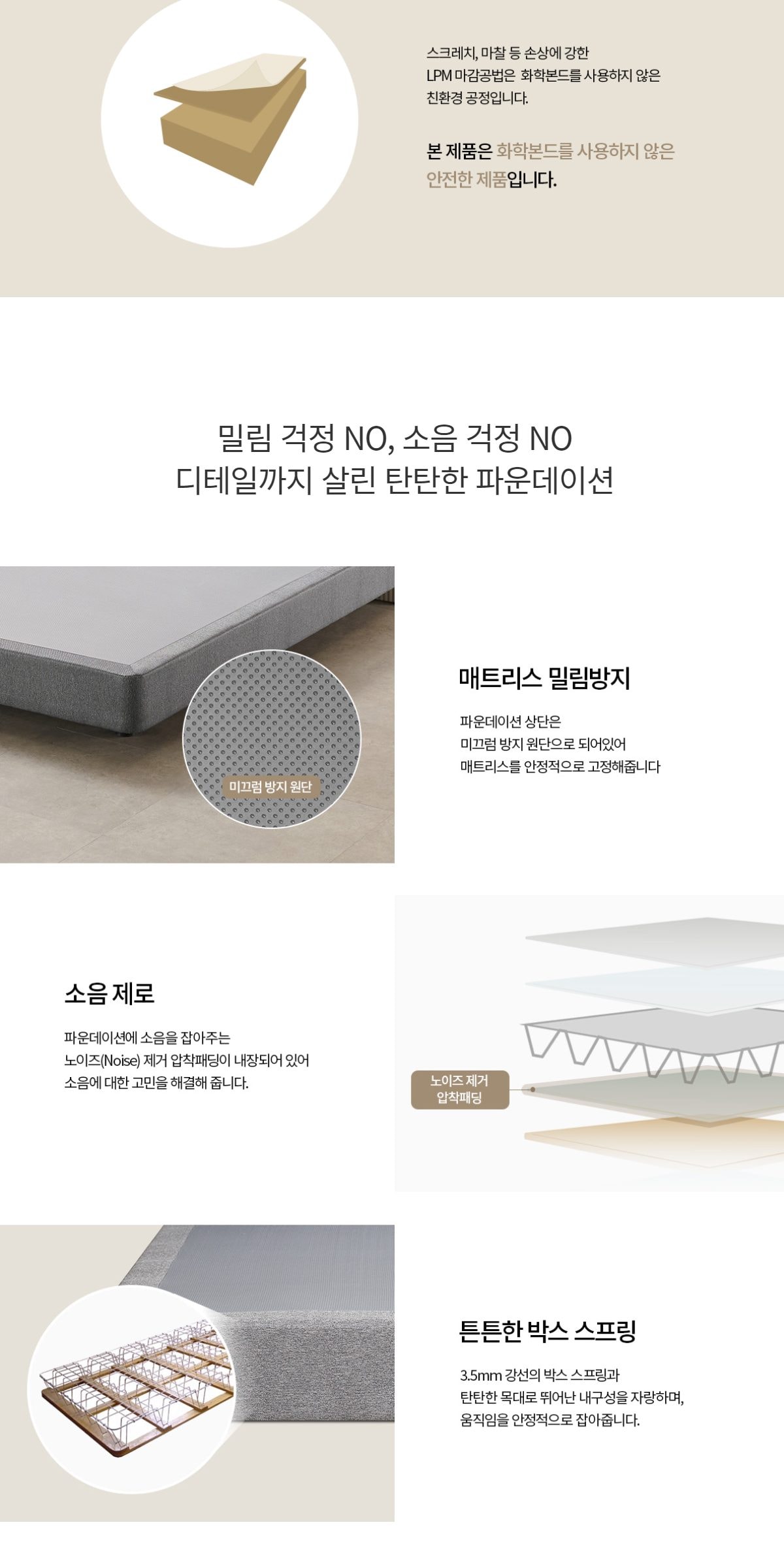 스프링에어 미니멀 템바보드 프레임 FT(K/Q/SS) 상세