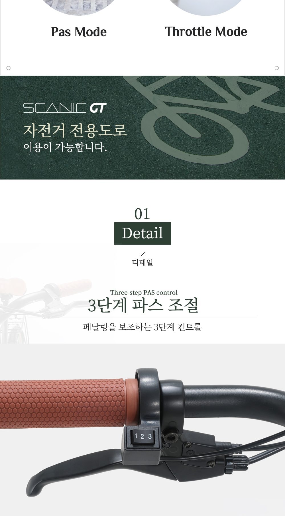스카닉 GT 전동 전기자전거 36V 상세