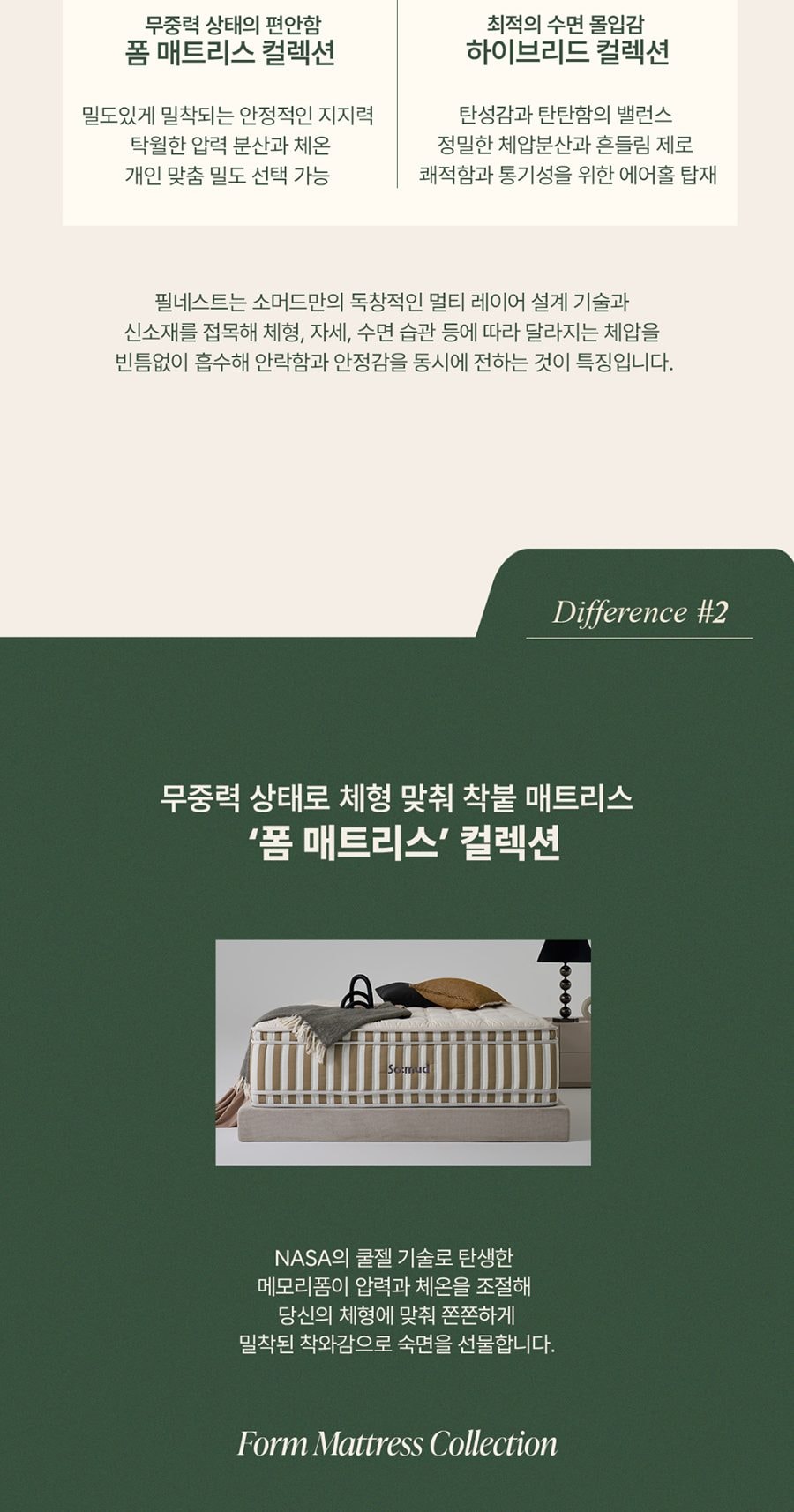 소머드 블린 폼 매트리스 킹 K 상세
