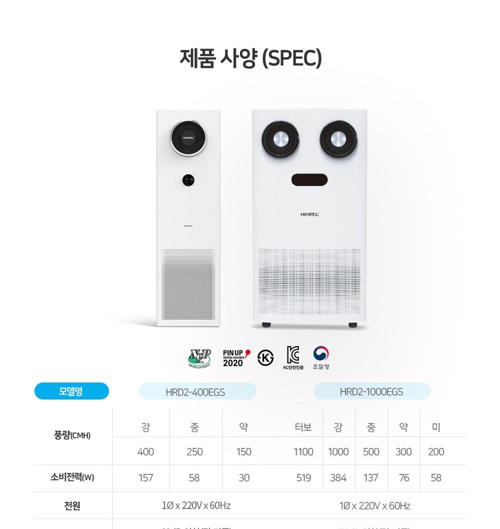 힘펠 휴벤 S2-1000 상세