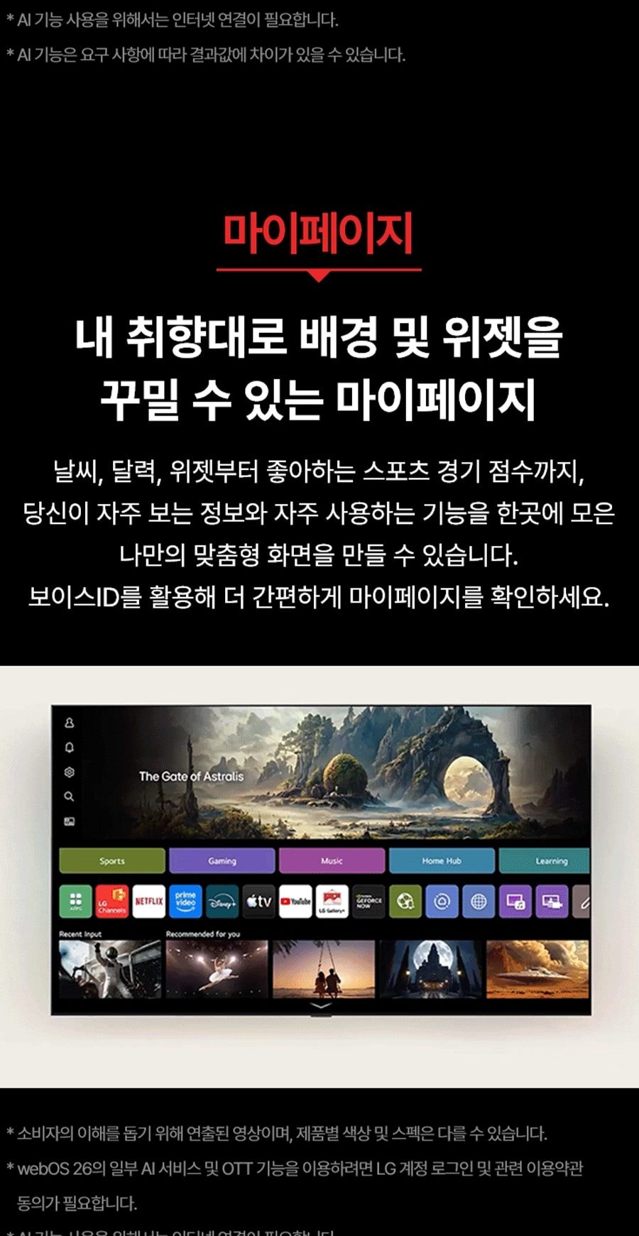 LG QNED evo AI TV 55인치 상세