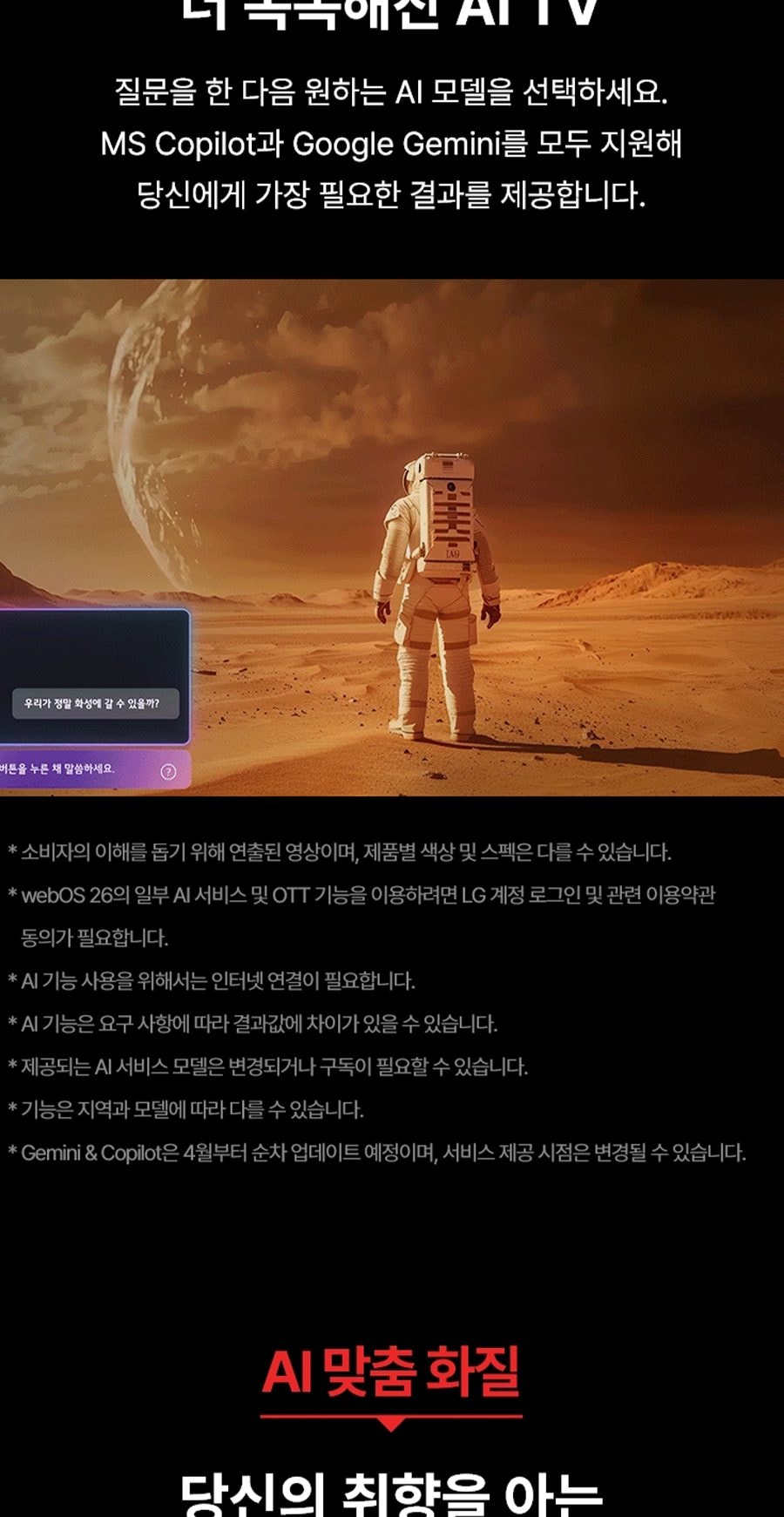 LG QNED evo AI TV 55인치 상세