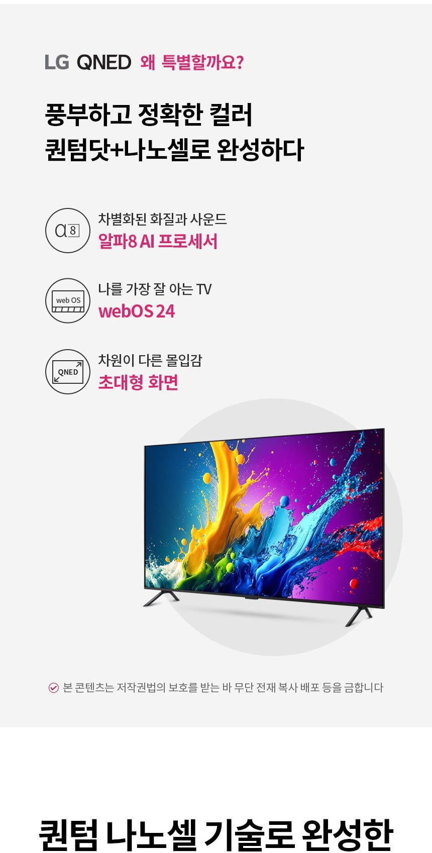 LG QNED TV 98인치 상세