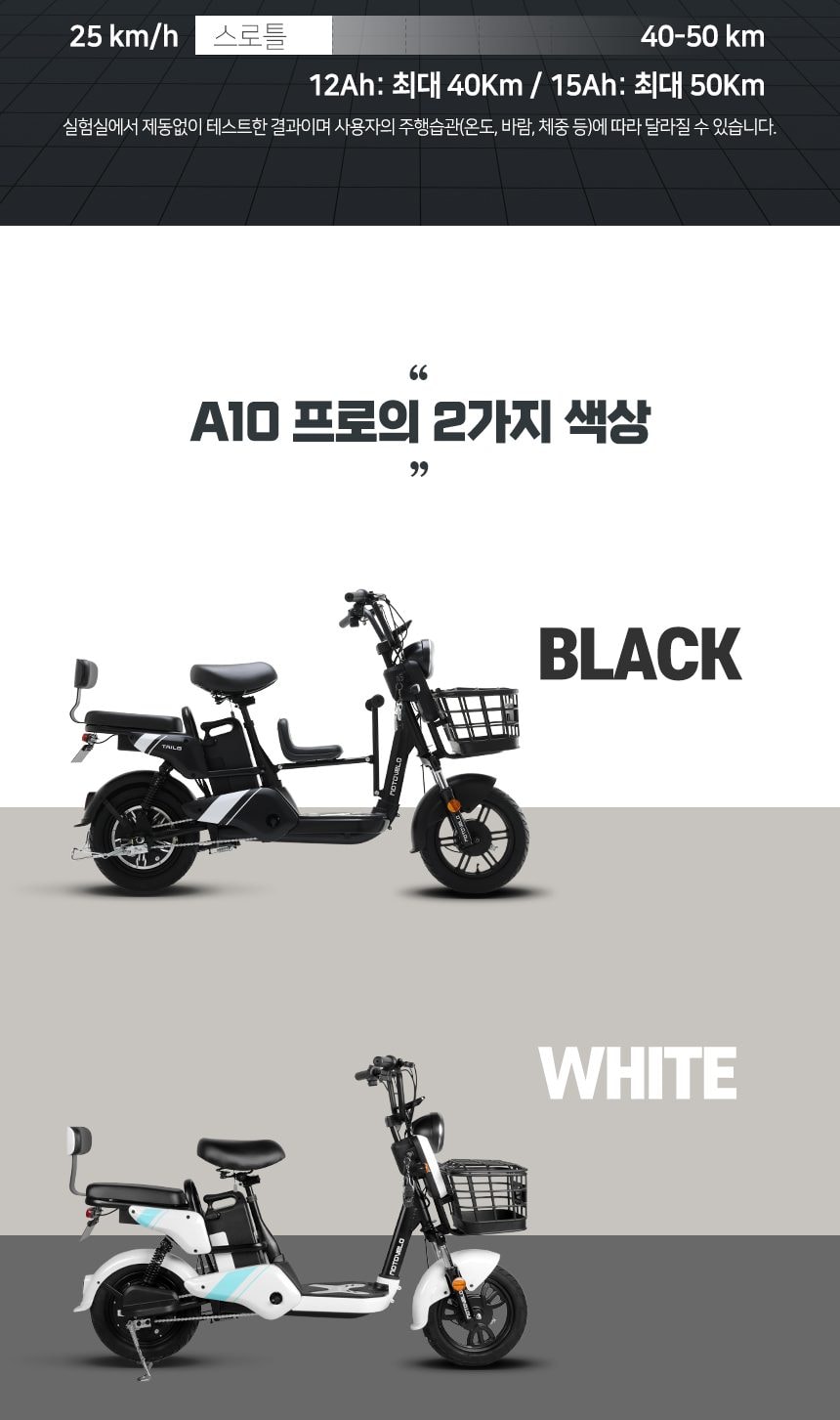 전기자전거 A10 프로 15Ah 듀얼 상세