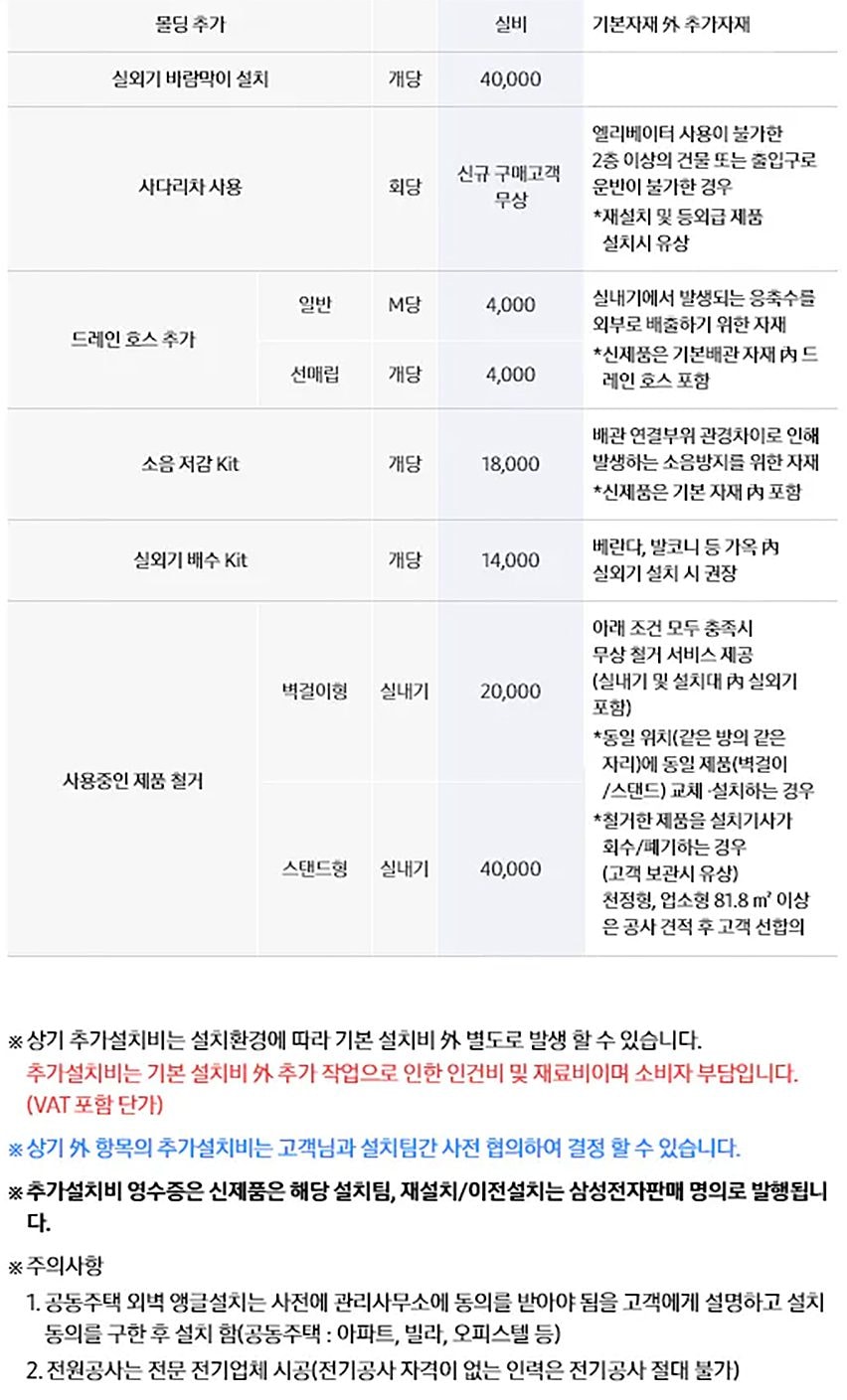 AI 무풍클래식 에어컨 56㎡(17평) 상세
