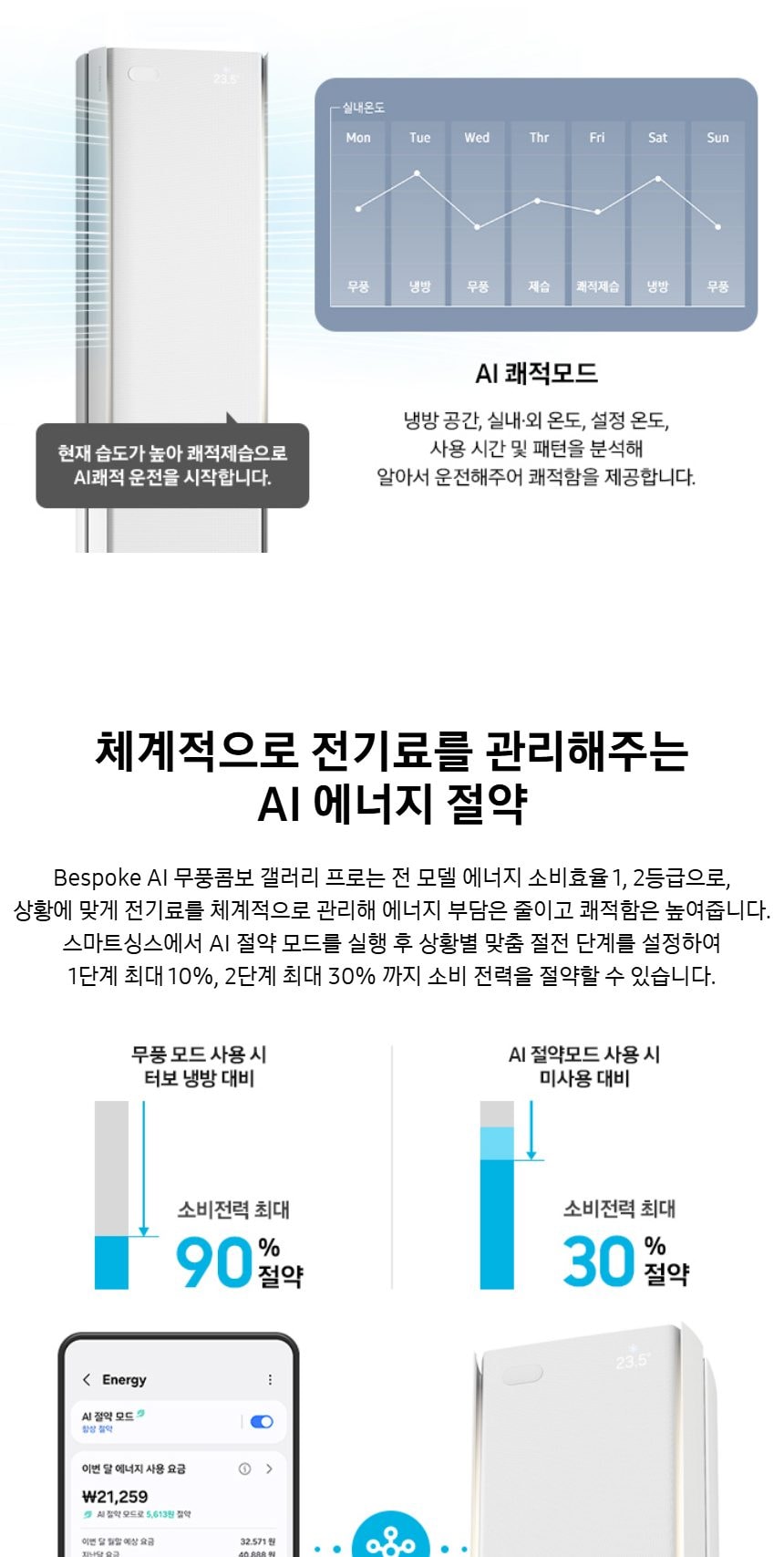 비스포크 AI 무풍콤보 갤러리 프로 56.9㎡ 상세