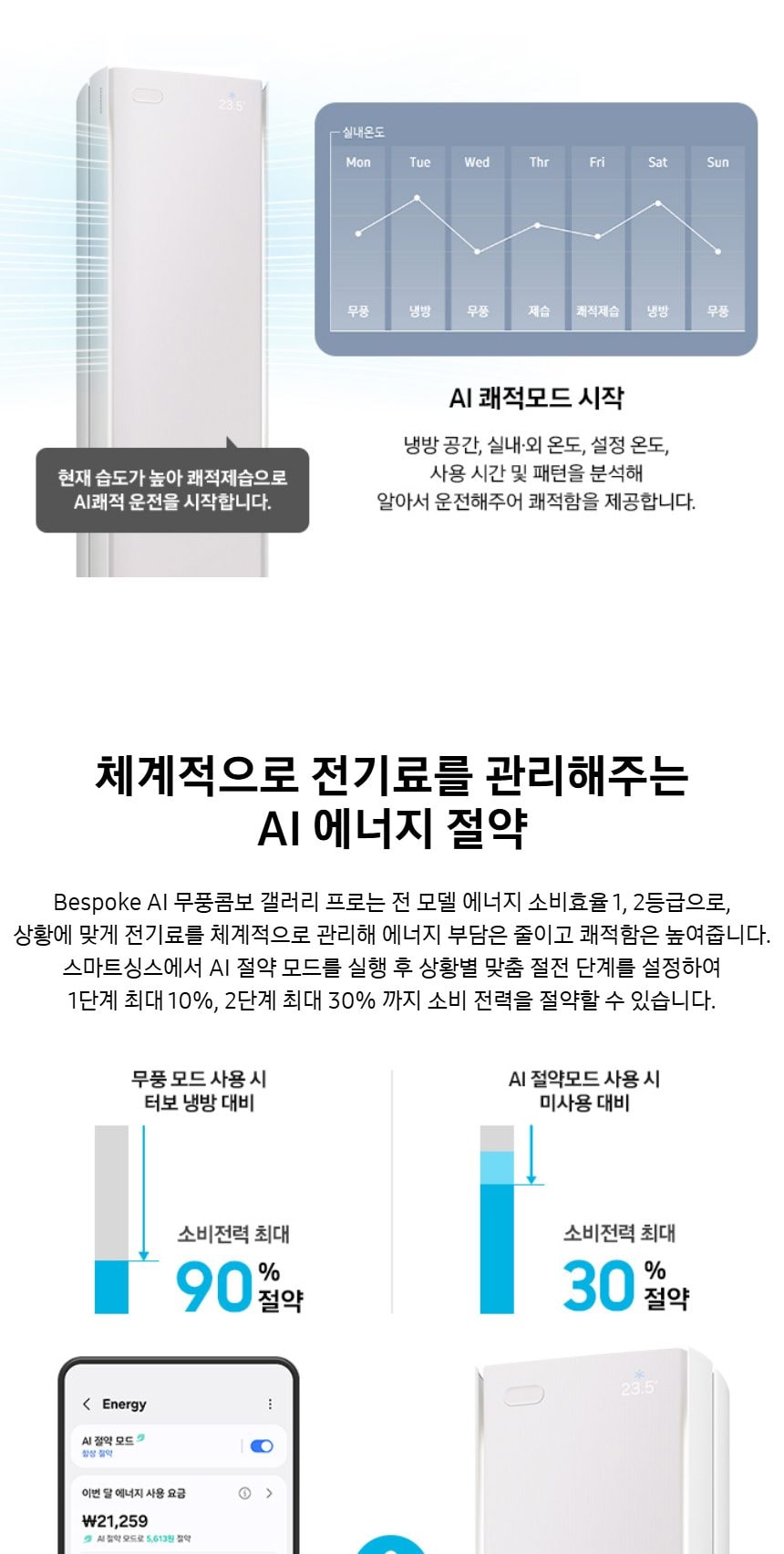 비스포크 AI 무풍콤보 갤러리 프로 56.9㎡ 상세