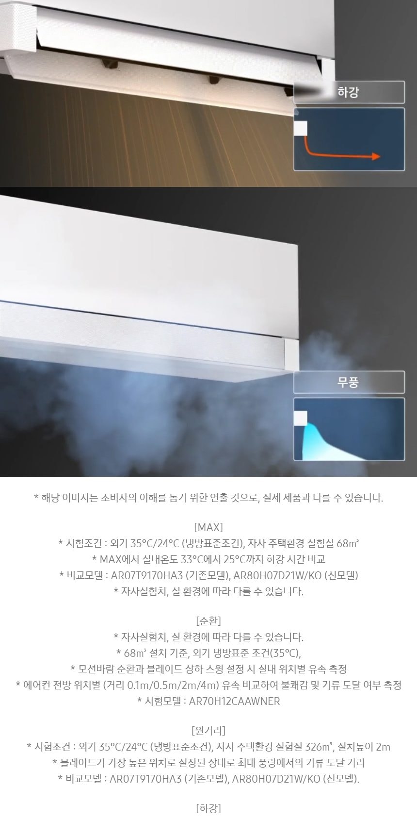 비스포크 AI 무풍콤보 갤러리 프로 2in1 62.6㎡/18.7㎡ 상세