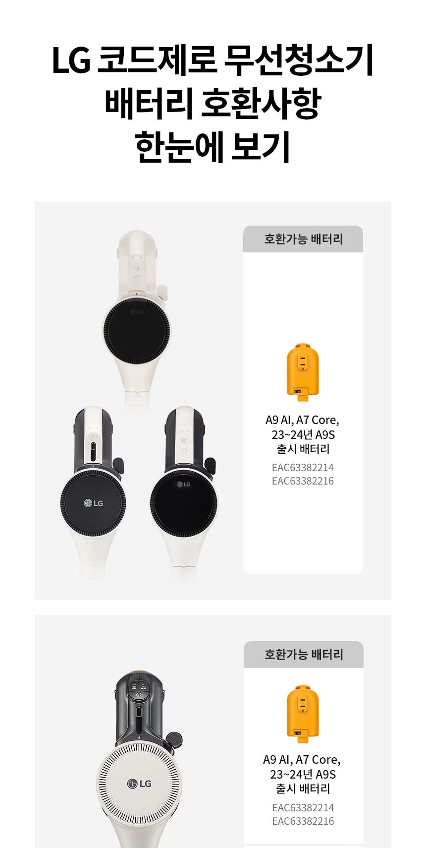 LG 코드제로 AI 오브제컬렉션 A9 흡입+스팀 물걸레 상세