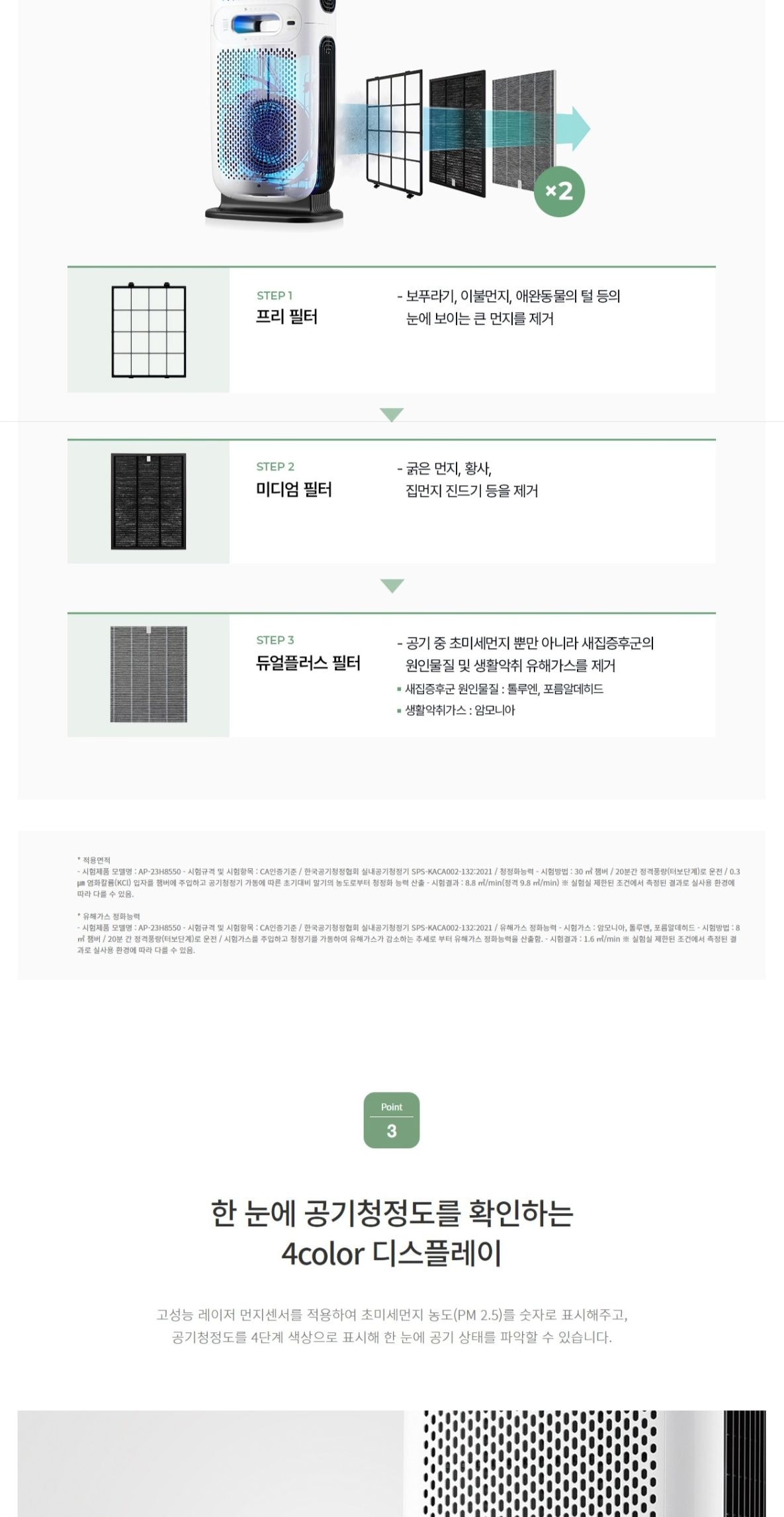청호나이스 멀티순환 공기청정기 A880 상세
