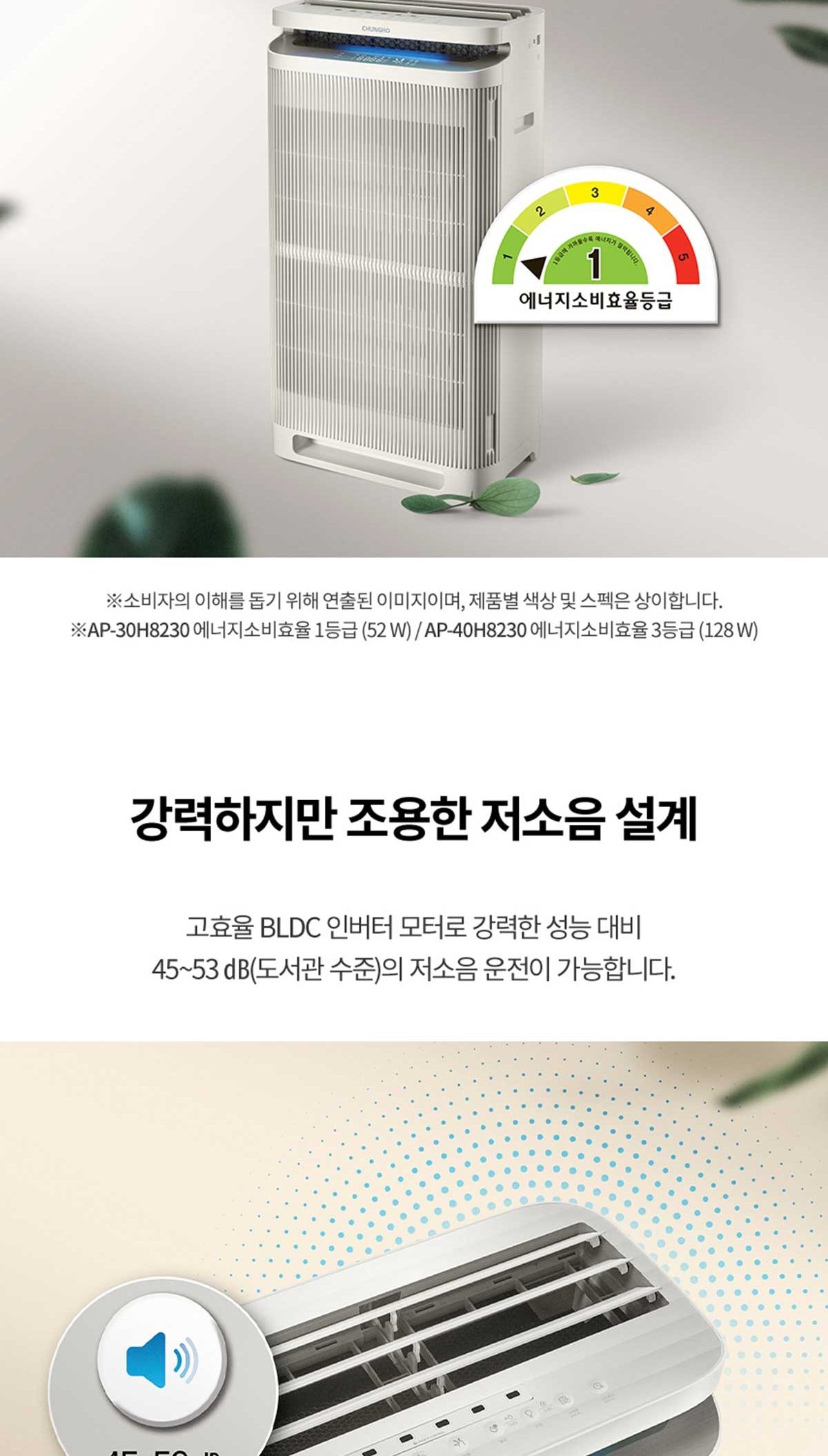 청호나이스 공기청정기 하이마운틴 109㎡(33평)형 상세