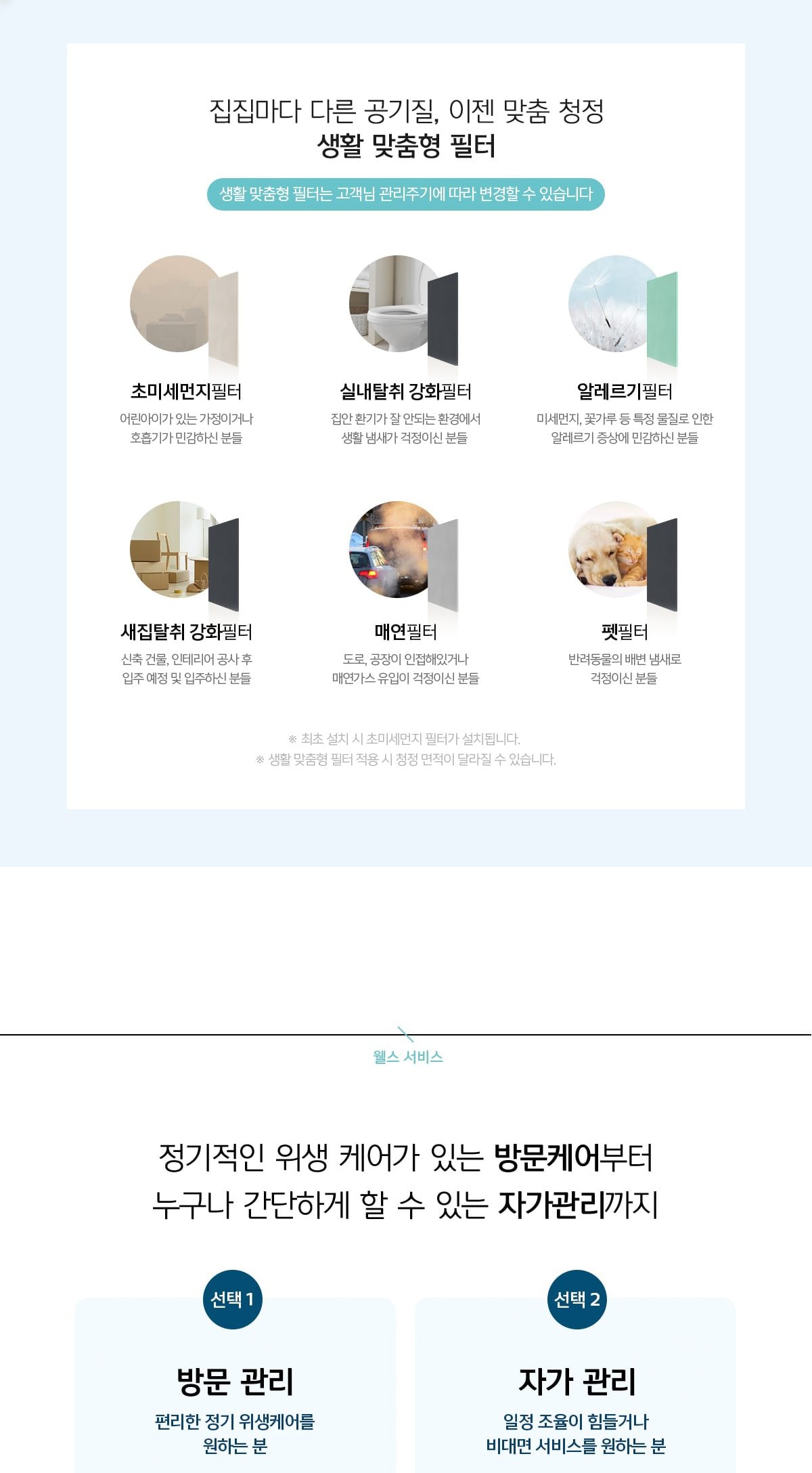 웰스 공기청정기 미니맥스 23㎡(7평) 상세