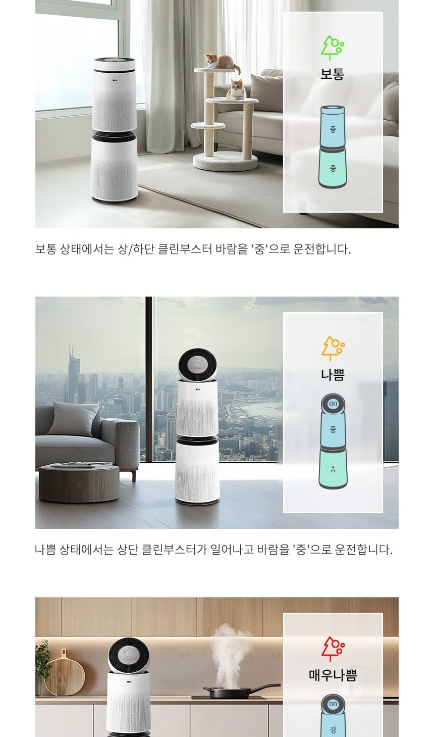 LG 퓨리케어 360˚ 공기청정기 플러스 99㎡(30평) (프리미엄서비스) 상세