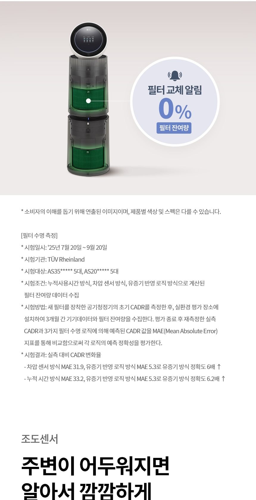 LG 퓨리케어 AI 오브제컬렉션 360˚ 공기청정기 M7 + 무빙휠 세트 (114.0㎡) (분해세척,프리미엄) 상세