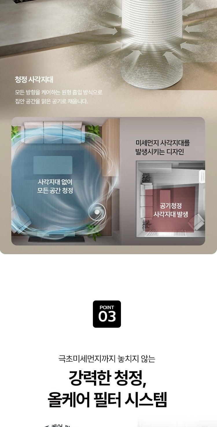 웰스 에어가든 Lite 공기청정기 85㎡(26평) 상세