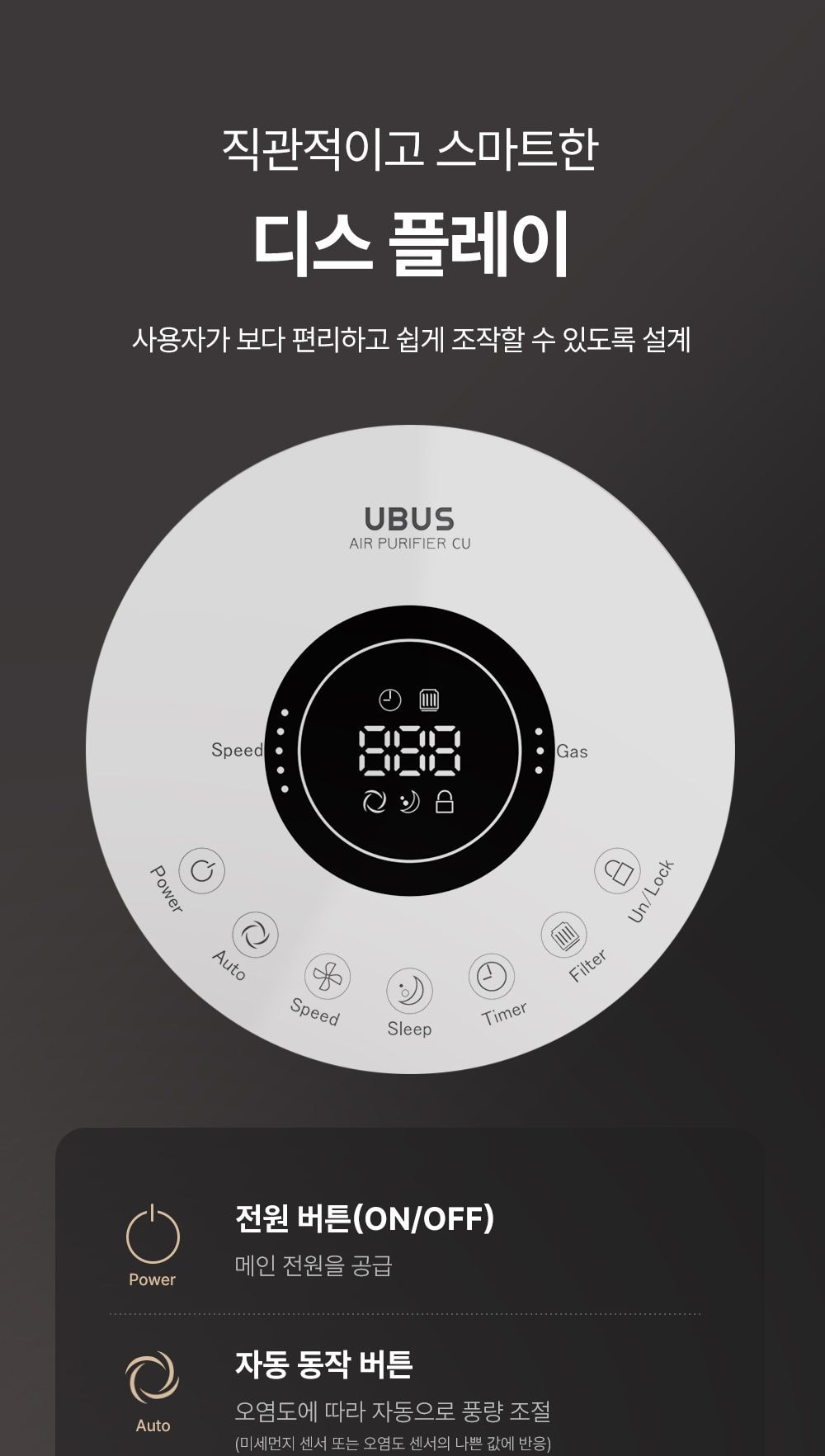 유버스 항균청정기 CU 상세