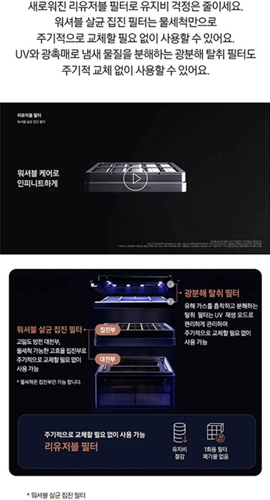 비스포크 큐브 공기청정기 100㎡ (30평) 상세