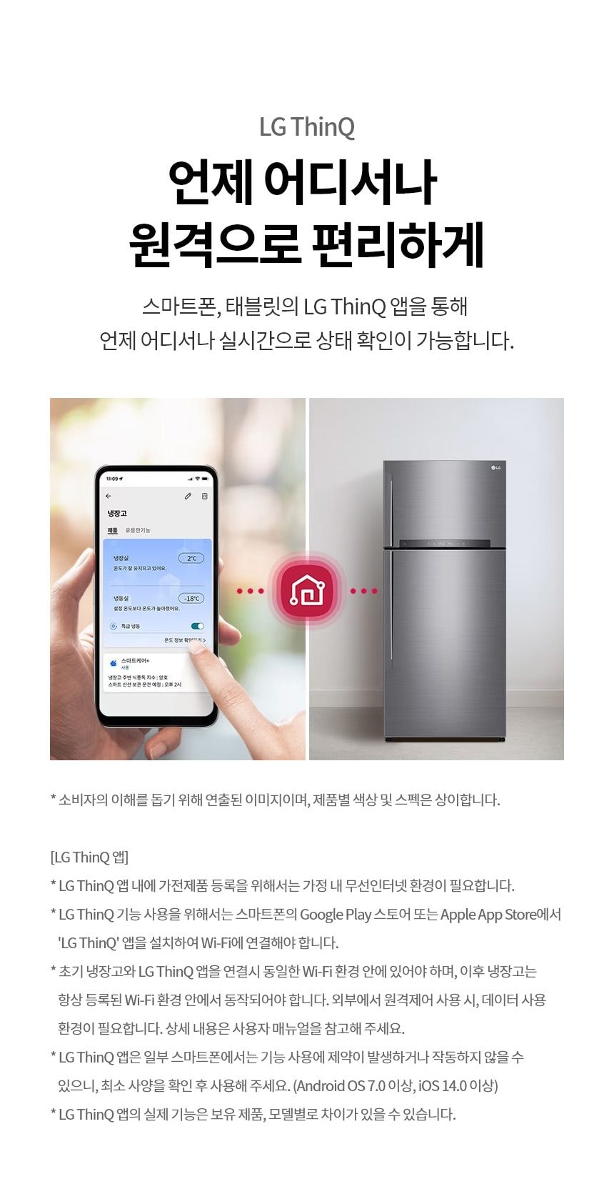 LG 일반형 냉장고 507L 상세