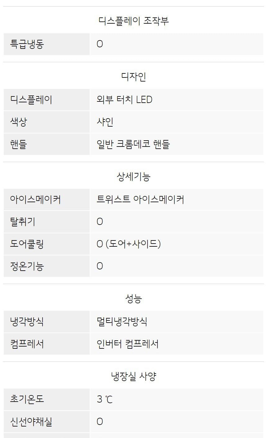 LG 일반형 냉장고 507L 상세