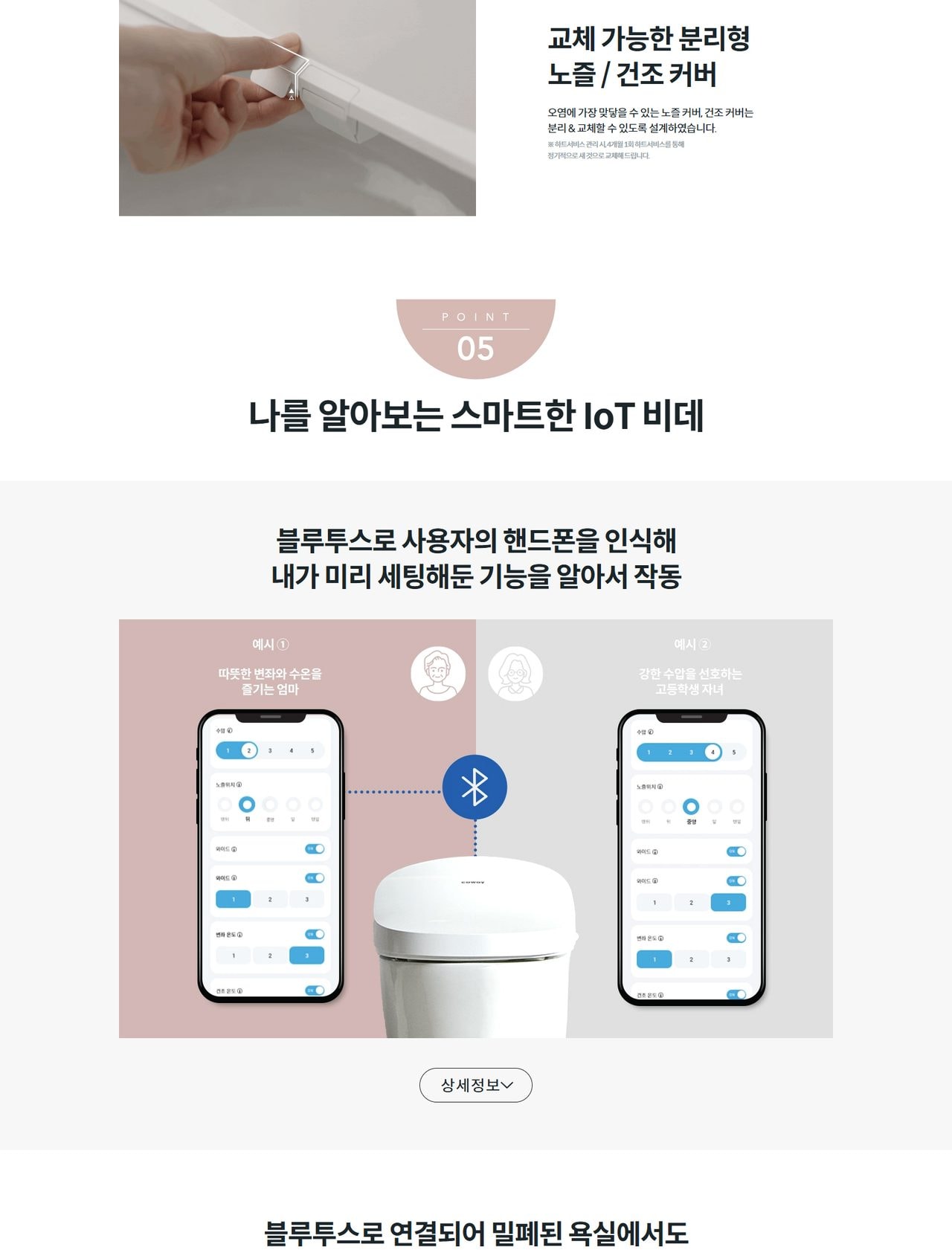 코웨이 더블케어 비데 2 상세