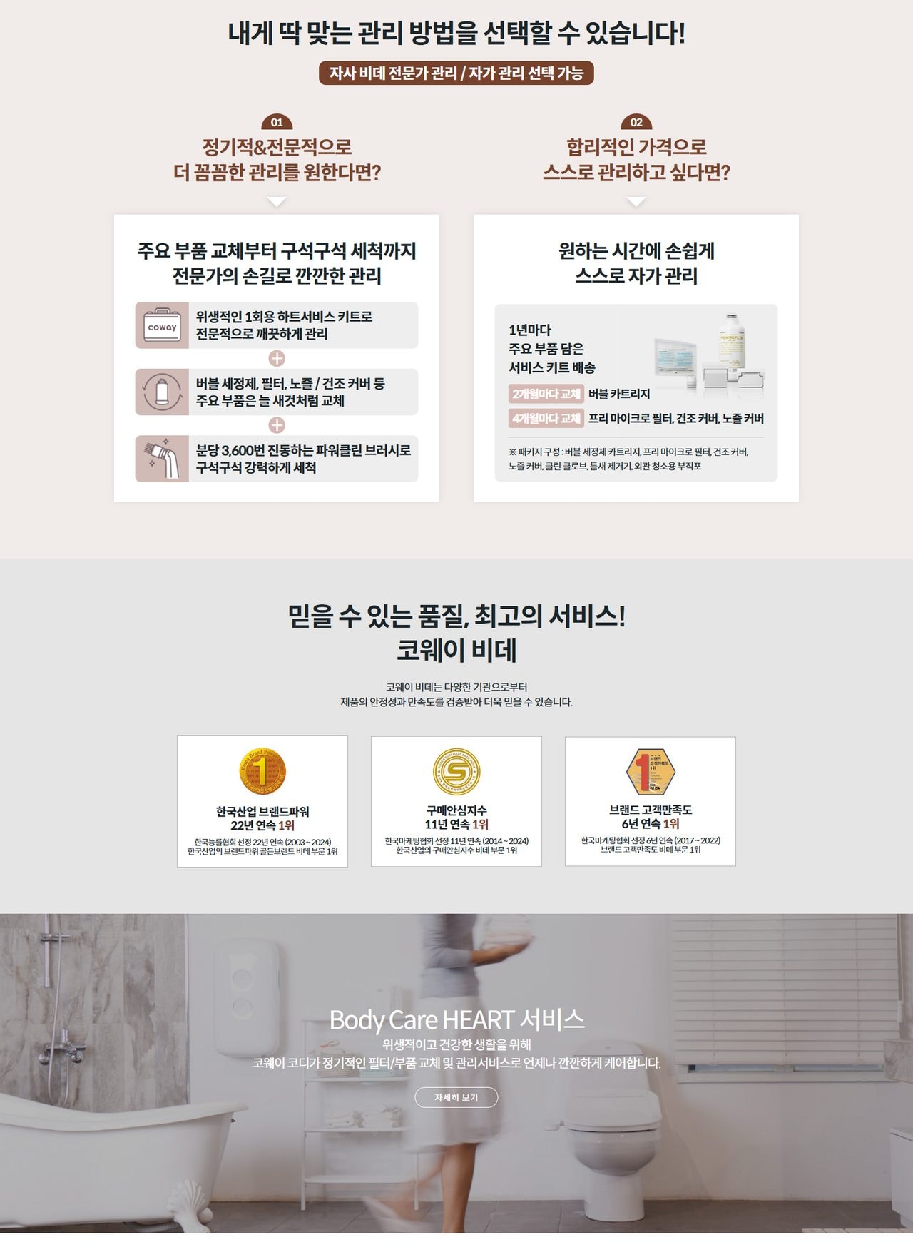 코웨이 더블케어 비데 2 상세