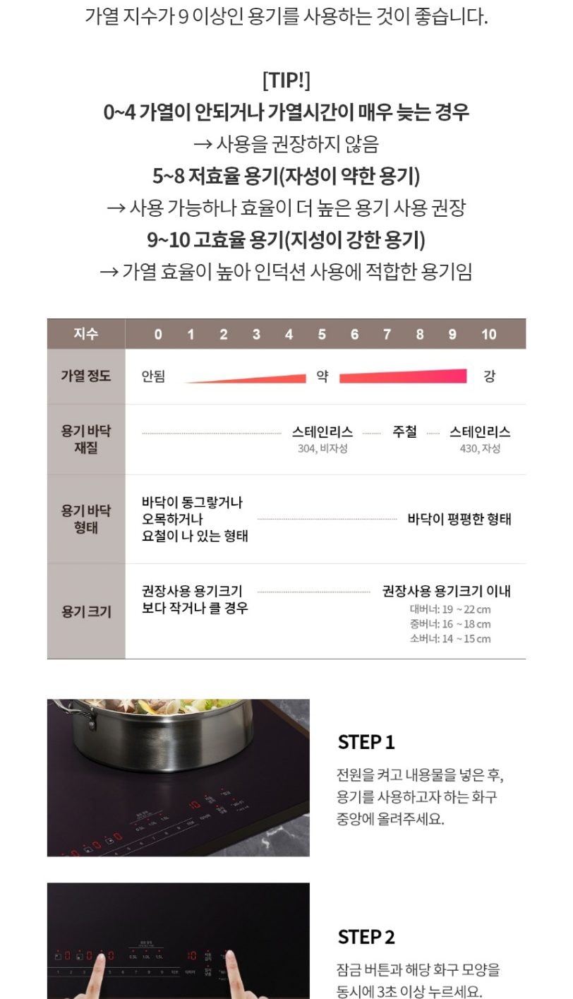 LG 디오스 인덕션 빌트인 상세