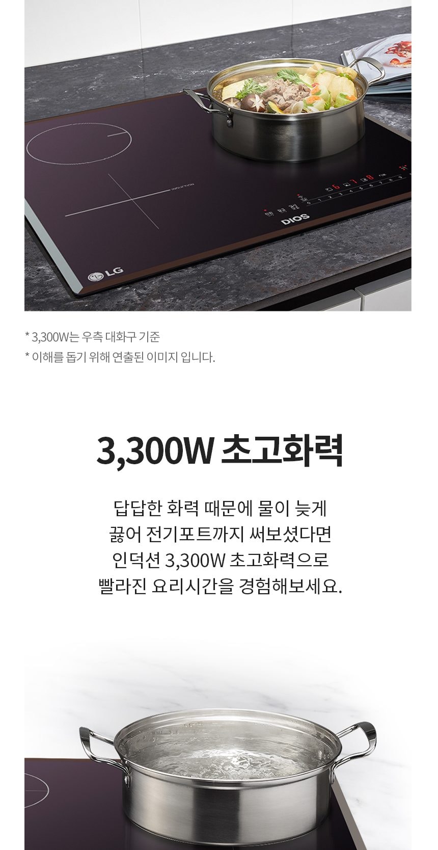 LG 인덕션 2구 + 하이라이트 1구 상세