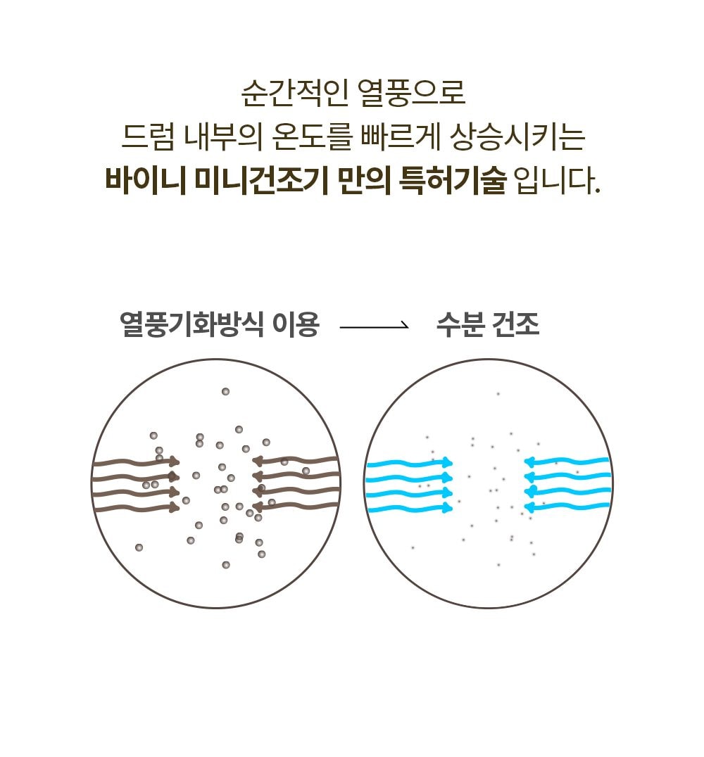 바이니 AI 미니 건조기 상세