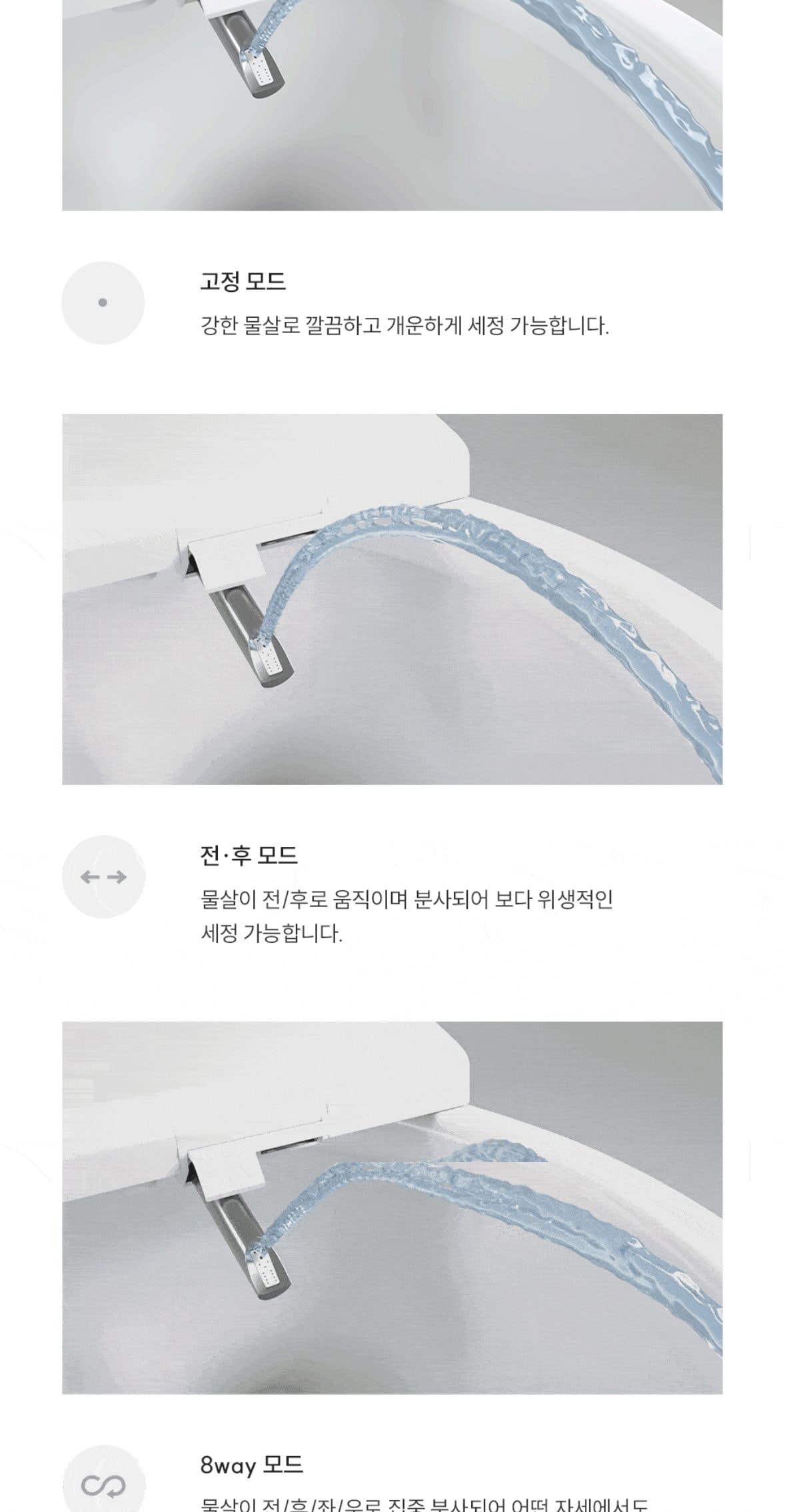 쿠쿠 인스퓨어 트리플케어8 리모컨 비데 상세