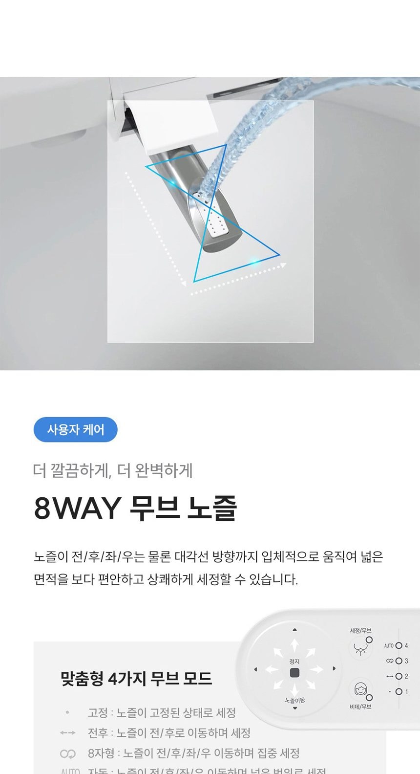 쿠쿠 인스퓨어 트리플케어8 비데 상세