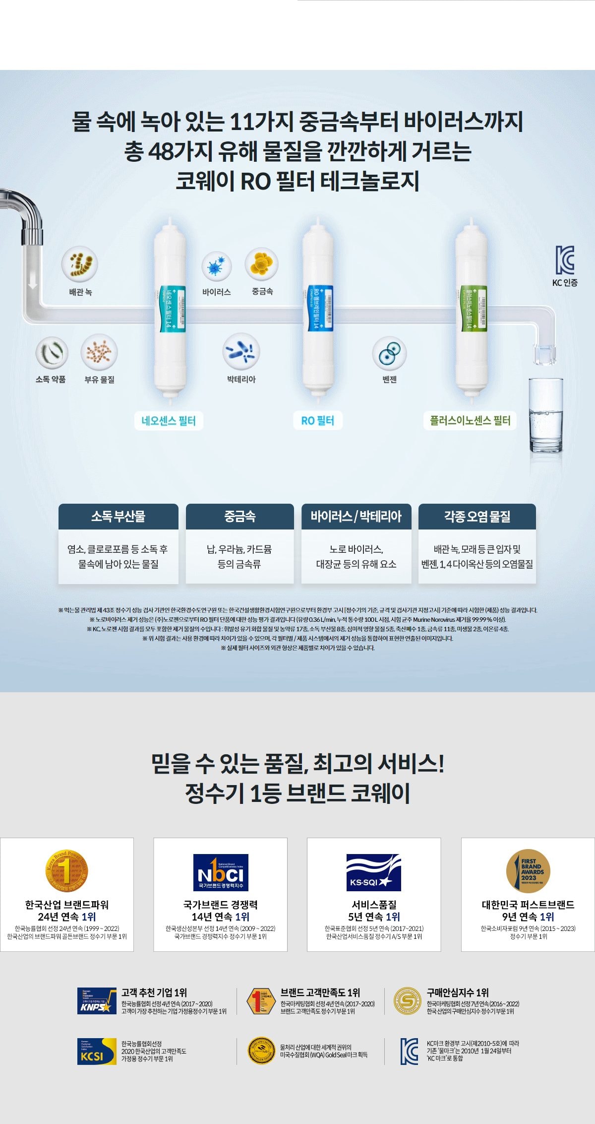 코웨이 프라임 아이스 맥스 정수기 (얼음냉온정) 상세