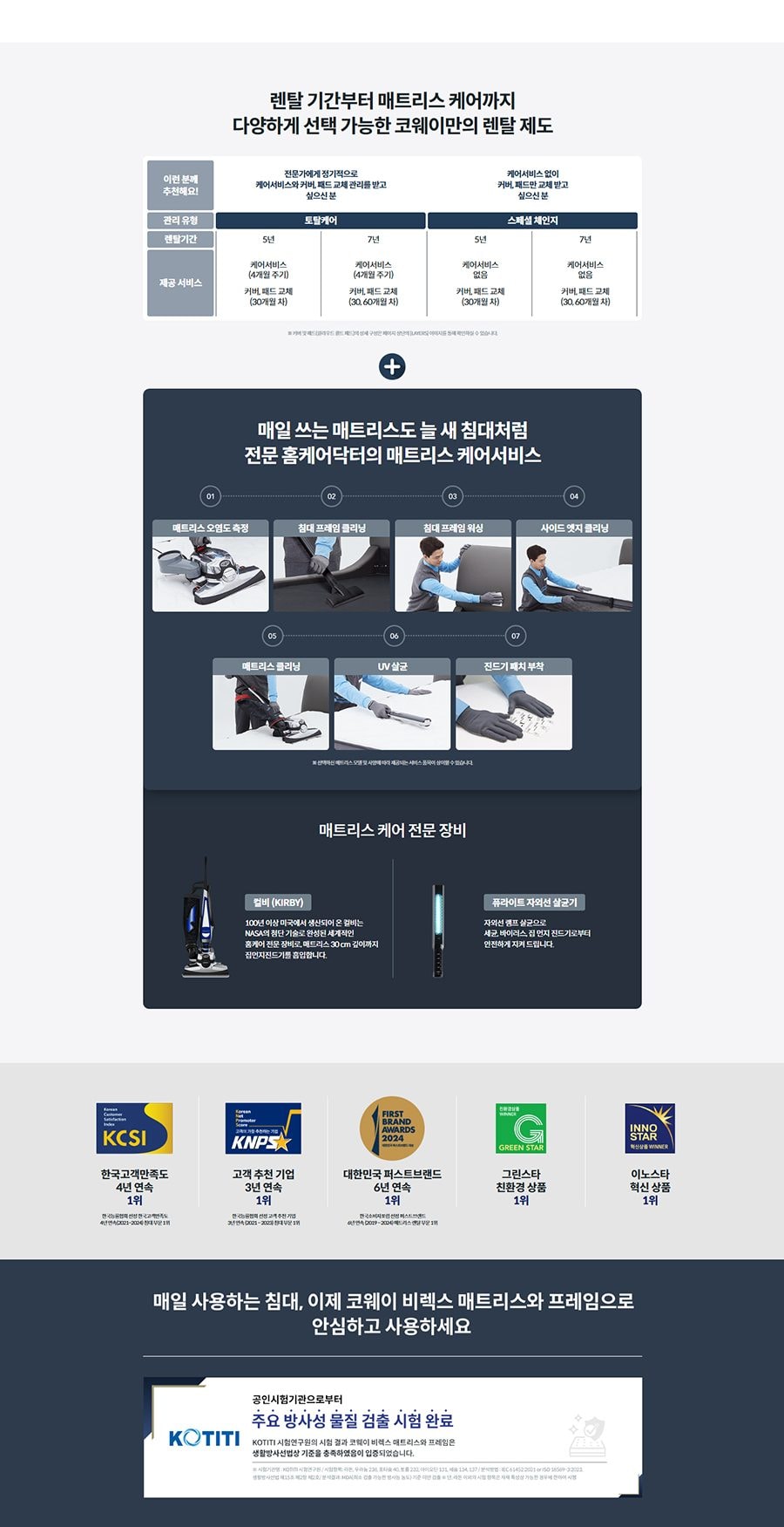 BEREX M시리즈 안마매트리스 척추형 (퀸) 상세