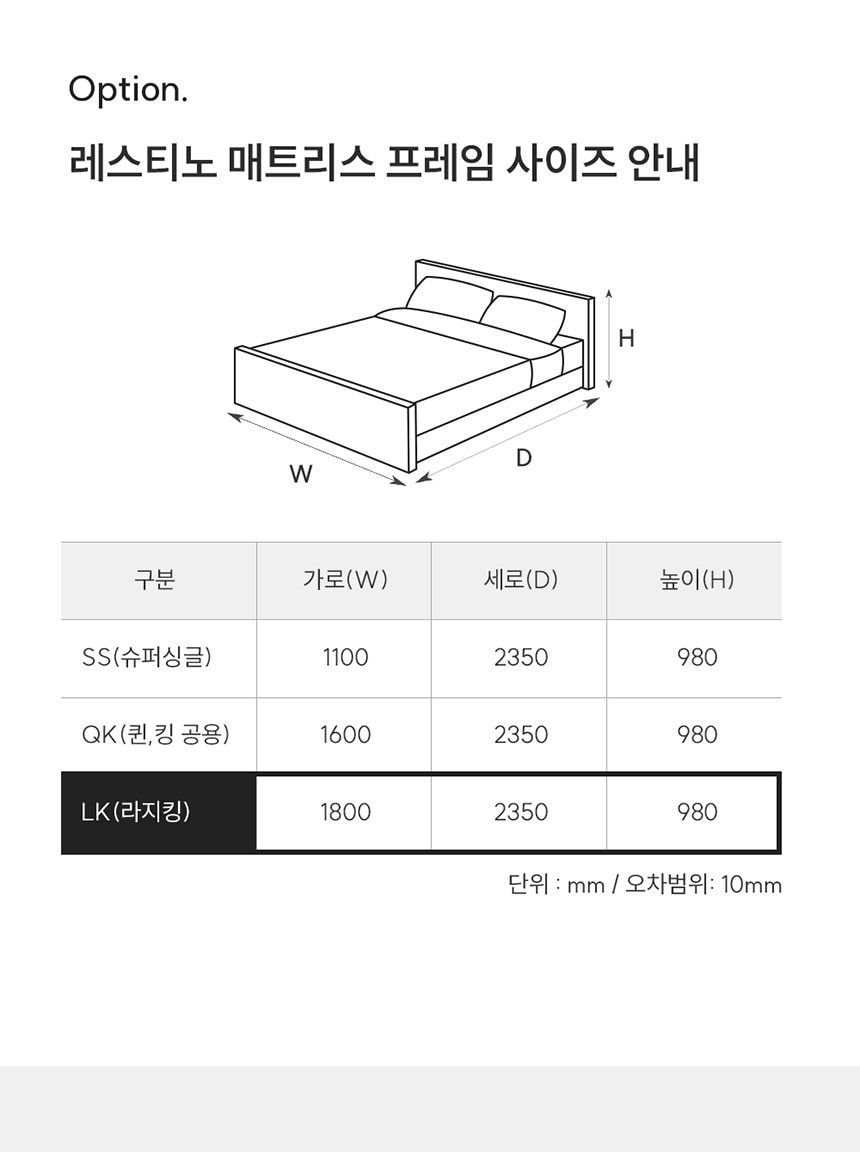 쿠쿠 레스티노 프레임 GLK 상세
