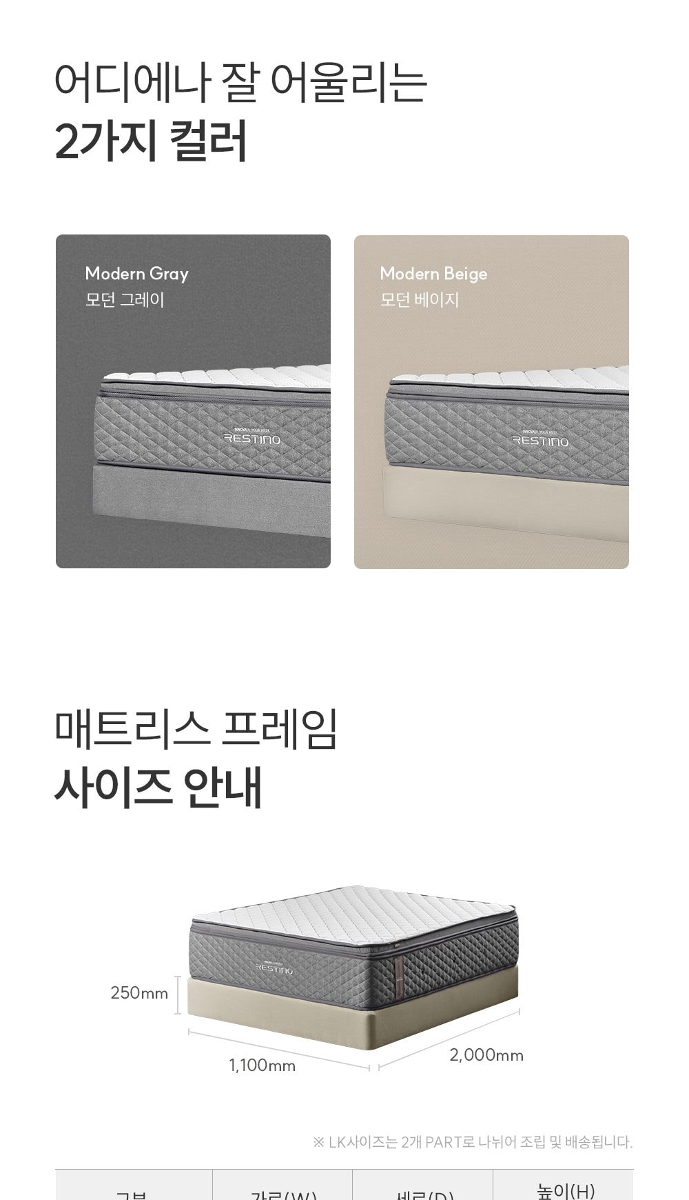 쿠쿠 레스티노 프레임 SS 상세