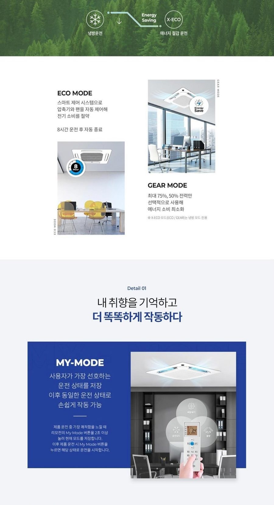 LG 캐리어 인버터 천장형 냉난방기 4wqy 상세